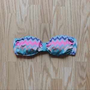 PINK bandeau swim top